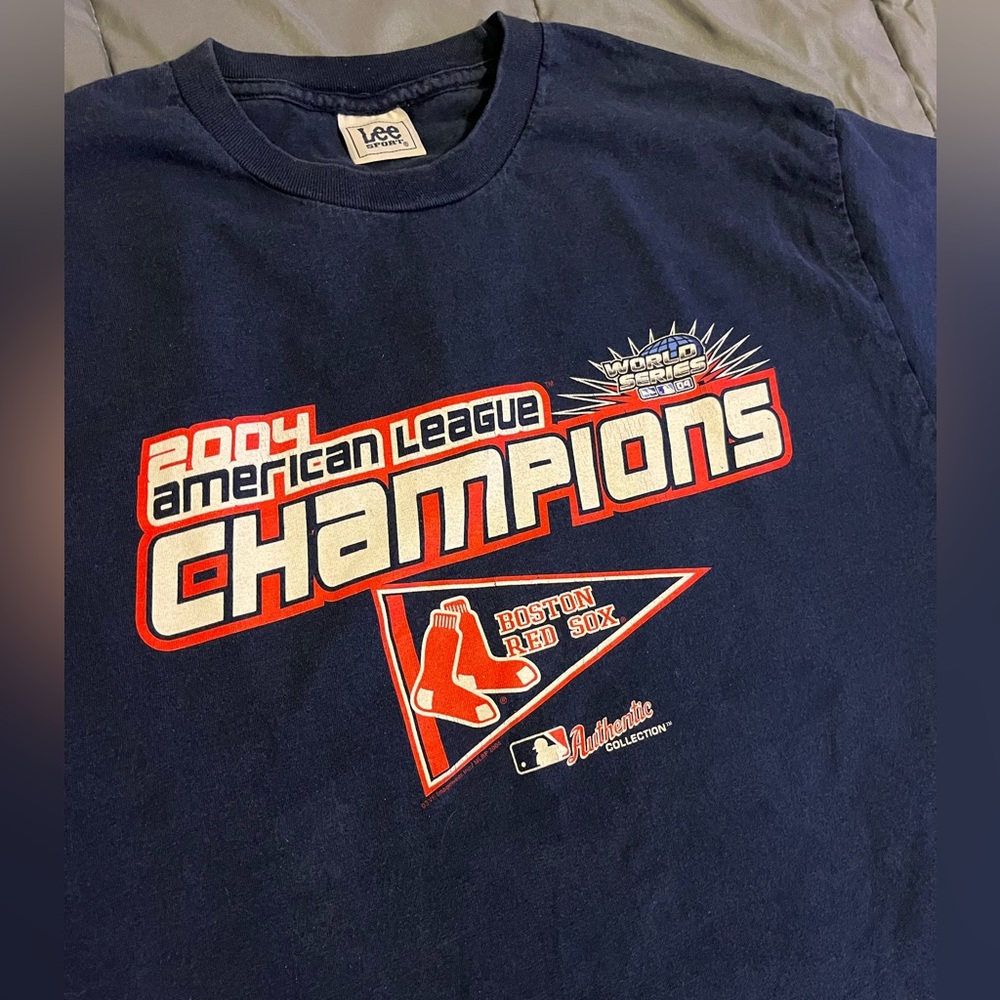 Vintage Y2K Boston Red Sox Shirt Size XL Authentic 2004 World Series Champions